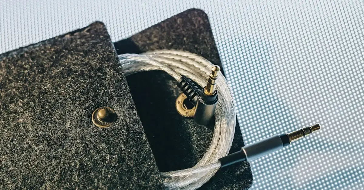 Cable audio jack mini jack