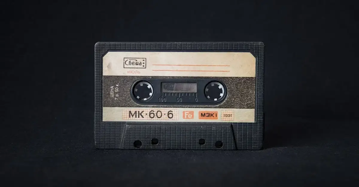 Cassette audio vierge