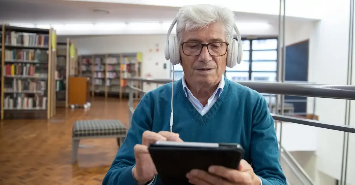 Lecteur de livre audio facile à utiliser pour seniors